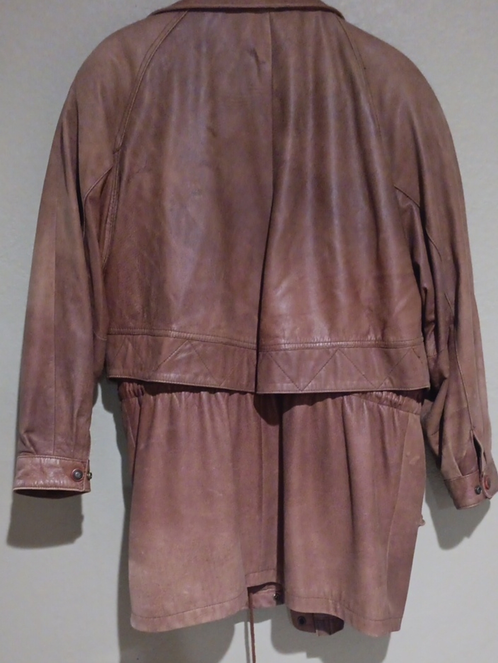 Adventure Bound Brown Leather Trench Coat - Picture 8 of 16